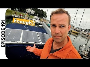 Enough? Doubling Our Solar. Installing Four 100 Watt Solar Panels on Sailboat Bimini (Ep.191)