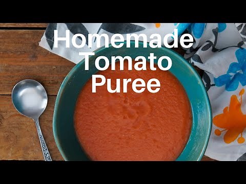 How to make a Homemade Tomato Puree Recipe by Archana's Kitchen