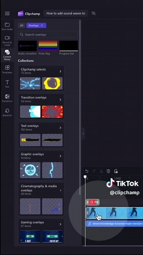 Add waveforms to video with the audio visualiser 📣 In this tutorial we'll show you how to add an automatic waveform overlay to your video using the Clipchamp audio visualiser #waveform #audiovisual #podcast #musicvideo #videoeditingtutorial #clipchamp