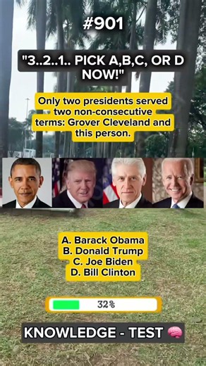 Only two presidents served two non-consecutive terms: Grover Cleveland #trivia #politics #usa