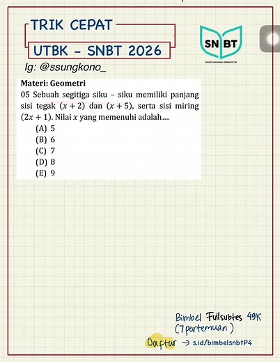 Teorema Pythagoras UTBK: Kuasai Materi Penting