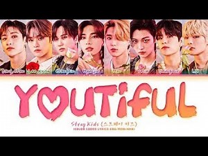 Stray Kids Youtiful Lyrics (Color Coded Lyrics) | 1 Hours Lyrics