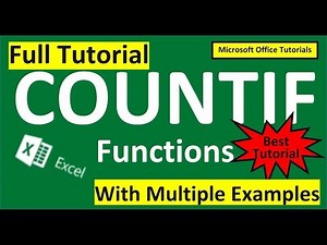 Excel Countif Full Tutorial (with Multiple examples)