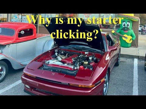 How to resolve starter click symptom in your MK3 Toyota Supra - clicking & no start plug & play fix