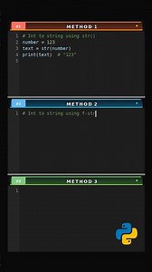 Convert Integer to String via 3 Methods #int