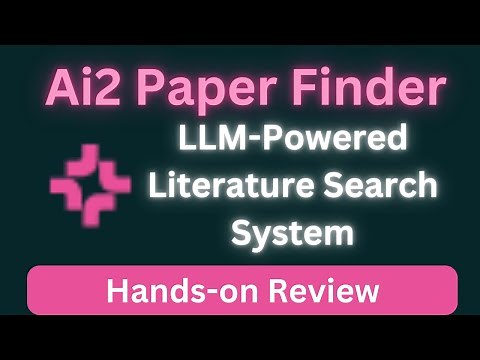Ai2 Paper Finder - LLM-Powered Literature Search System