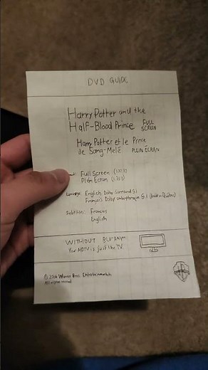 Harry-Potter and the Half Blood Prince 2009 DVD Overview (Full Screen)