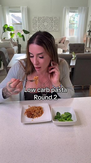 Giving the low carb pasta another shot. - Someone suggested Palmini low carb pasta noodles so I decided to give them a try. - #lowcarb #lowcarbrecipes