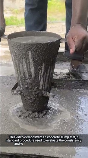 Concrete Slump Test for Workability Assessment !! #innovation