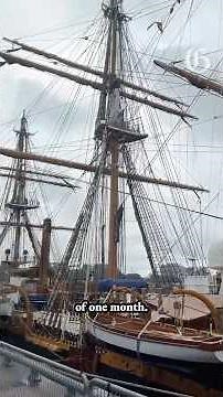 Century-old Italian navy training ship visits Montreal’s Old Port