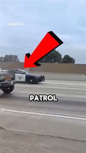 Cop Speeds Up… But Biker Outsmarts Him 😭‼️California Highway Patrol FAIL 😱 #shorts