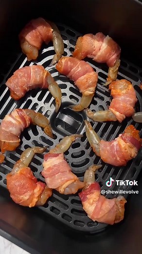 Honey Glazed Bacon Wrapped Garlic Shrimp Recipe