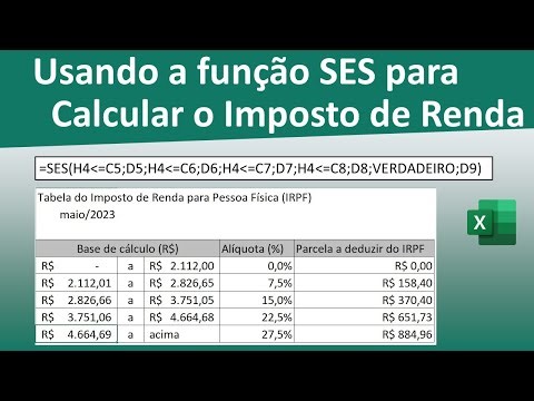 Usando a função SES para calcular o Imposto de Renda
