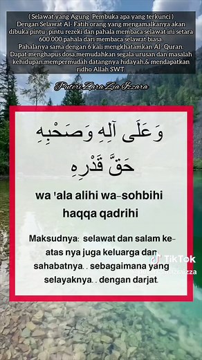 Khasiat Selawat Fatih dan Zikir Al Fatih