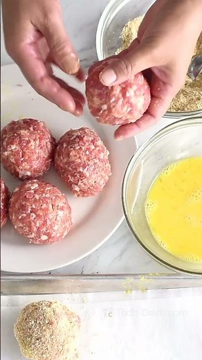 Baked Scotch Eggs - Best Breakfast Ever! #recipe #breakfast #eggrecipe #eggbreakfastrecipe