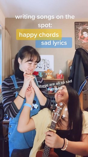 freestyling random topics until we are rightfully known p.16 #ukulele #singing #bestfriends #college #fyp #foryoupage #filipina #harmony #theatrekid