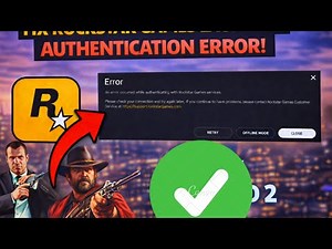 How To Fix Rockstar Games Launcher Authentication Error GTA V or Red Dead Redemption 2 (NEW)