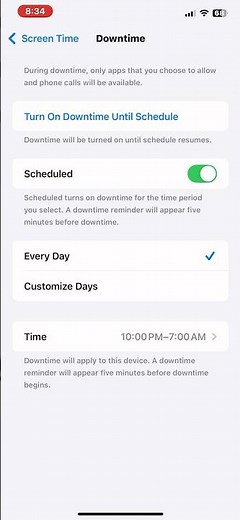 All PARENTS Must know about iPhone Downtime Feature!