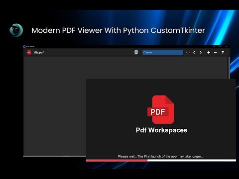 Modern PDF Viewer With Python || Speed Rendering || Cool UI