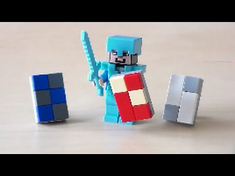 Lego Minecraft Weapons Tutorial Part 1 Shield