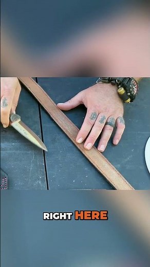Sharpen Knives with a Belt🗡️Improvised Strop Hack!