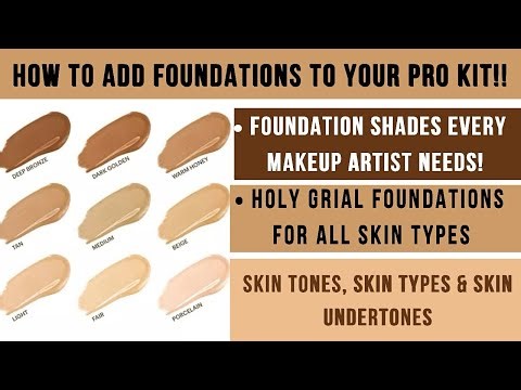Foundation Shades You Need As A Makeup Artist | How To Choose Foundations For Your Pro Makeup Kit