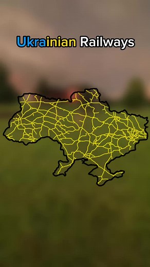 Ukrainian Railways | #map #mapping #fyp #ukraine #railway