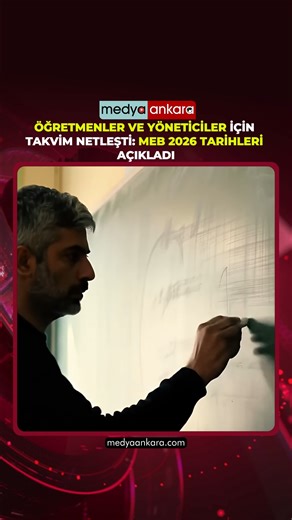 Medya Ankara on Instagram: "Milli Eğitim Bakanlığı, 2026 yılına ilişkin öğretmen atamaları, yönetici görevlendirmeleri ve yer değiştirme takvimini duyurdu. Özel program ve proje uygulayan okullara öğretmen atama ve yönetici görevlendirme tercihleri 5-8 Mayıs’ta alınacak. Yeniden yönetici görevlendirme başvuruları 11-15 Haziran, ilk defa yönetici olacaklar için tercihler 24-26 Haziran’da yapılacak. Görevinden ayrılan yöneticilerin yeniden görevlendirilmesi ise 17-22 Temmuz tarihleri arasında gerç