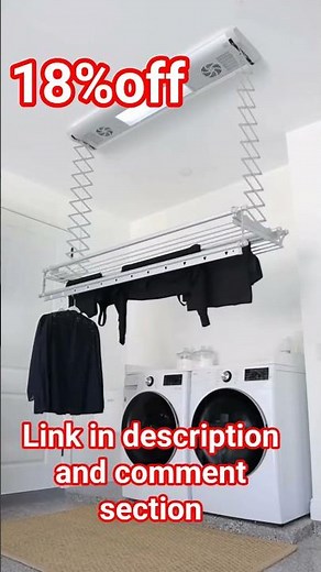 Ceiling Mounted Electric Clothes Drying Rack | No More Wet Clothes Clutter | Smart Balcony Hack