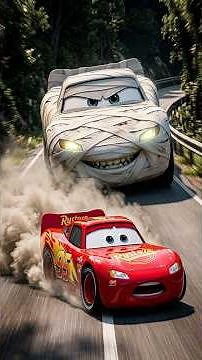 Big & Small Lightning Mcqueen Mummy Cars vs Thomas Trains Engine | BeamNG.Drive#Shorts
