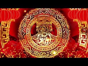 2021 spring festival festive spring word stage background material