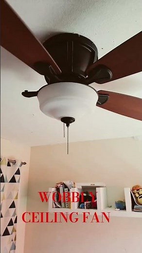 Low mount wobbly ceiling fan??!!🫡🤔