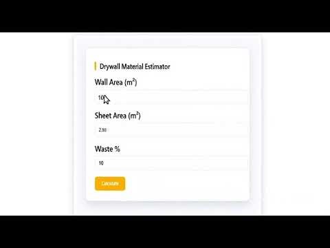 drywall material calculator