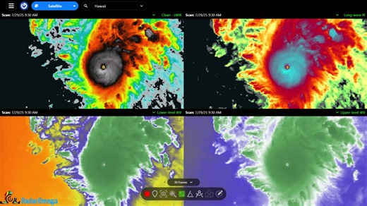 2.1K views · 21 reactions | Take a look at the impressive presentation of Hurricane #Iona today! Iona is located several hundred miles south of Hawaii in the Central Pacific basin and is forecast to continue moving generally west. The category 3 storm is forecast to strengthen a bit further today. | RadarOmega | Facebook