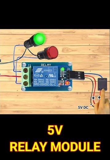5v relay module connection #shorts #shortvideo #youtubeshorts #spdt #electricalteluguvideos