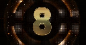 Elegant 3D Gold Countdown for Corporate Events