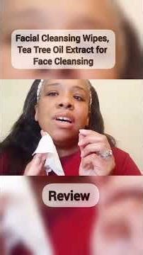 Facial Cleansing Wipes, Tea Tree Oil Extract for Face