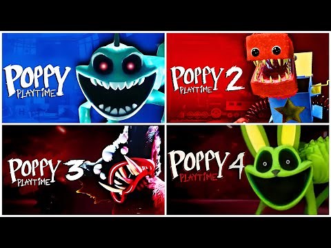 Poppy Playtime Chapters 1 2 3 4 Full Gameplay Walkthrough (All Endings) | No Commentary 4K Ultra HD