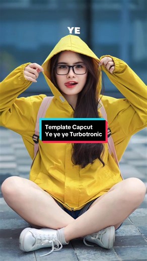 Template CapCut Overlay Lirik Yeyeye Turbotronic