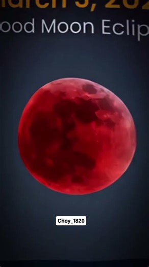 March 3, 2026 Blood Moon Eclipse Keep safe everyone 🥺😱#choy_1820 #fbreelsfypシ゚
