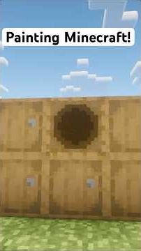 Painting the BARREL (open) in Minecraft! #minecraft #texturepack