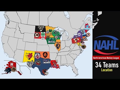 NAHL Team Locations: 2025 North American Hockey League Map
