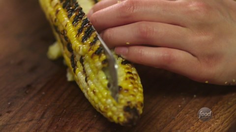 Grilled Peach and Corn Salad