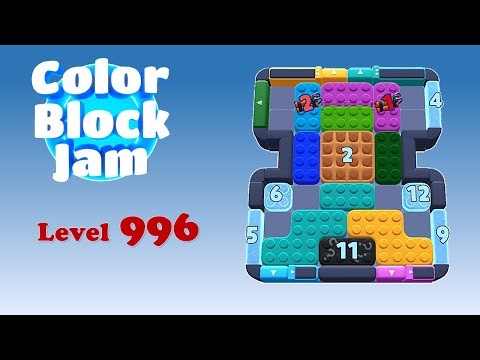 Color Block Jam Level 996 Solution (No Boosters)