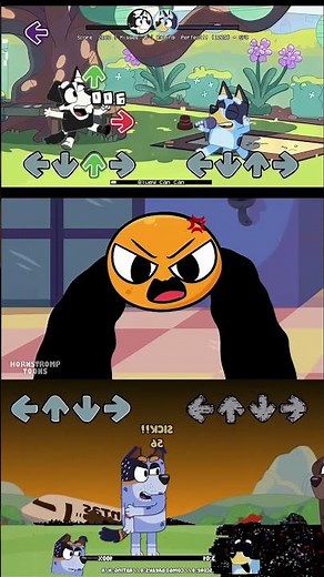 Corrupted Bluey Showdown in FNF – Mobile Game Madness! #fnf #bluey