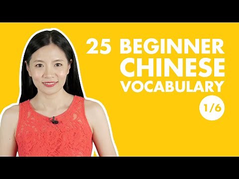 25 Beginner Chinese Vocabulary | Easy | New HSK 1