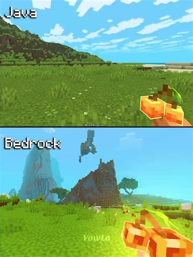 Minecraft Actions and Stuff Java vs Bedrock Part 37