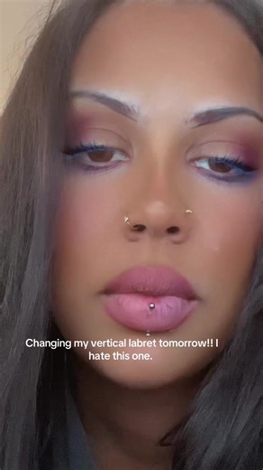 Transforming My Vertical Labret Piercing 🌟