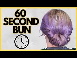 EASY low messy bun hairstyle for medium hair
