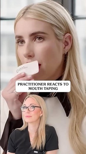 Here's what Emma DIDN'T tell you about mouth tape! 😅 #EmmaRoberts